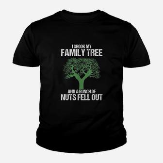 Genealogy Puns Genealogist I Shook My Family Tree Historian Kid T-Shirt - Seseable