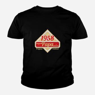 Gesschenk Für Papas Jahrgang 1958 Kinder T-Shirt - Seseable