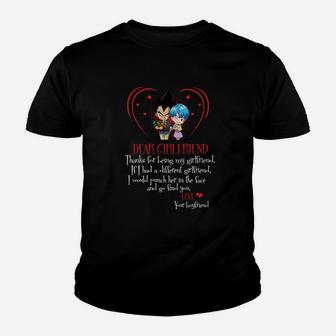 Girlfriend Thanks For Being My Girlfriend If I Had A Different Girlfriend I Would Punch Her In The Face And Go Find You Kid T-Shirt - Seseable