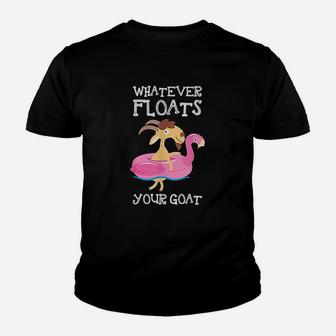 Goat Lover Gifts Whatever Floats Your Goat Kid T-Shirt - Seseable