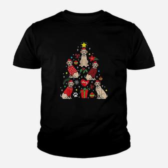 Goldador Golden Lab Christmas Tree Dog Kid T-Shirt - Seseable
