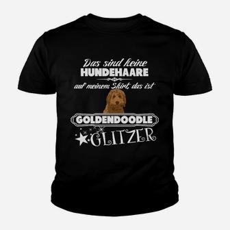 Goldendoodle Glitzerpelz Humor Kinder Tshirt, Hundeliebhaber Design - Seseable