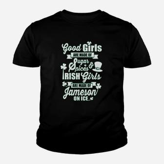 Good Irish Girls Are Made Of Jameson On Ice St Patricks Day Kid T-Shirt - Seseable