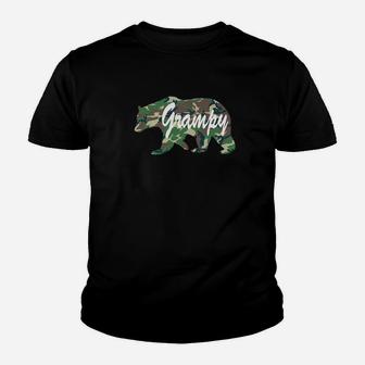 Grampy Bearfunny Camping Summer Fathers Day Kid T-Shirt - Seseable
