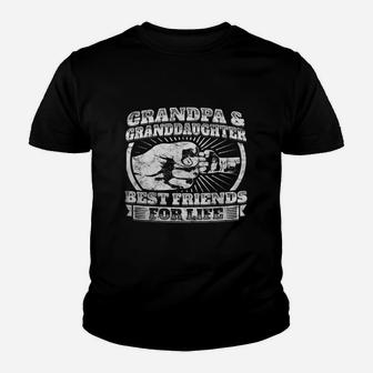 Grandpa Granddaughter Gift Family Shirt Grandad Fist Bump Kid T-Shirt - Seseable