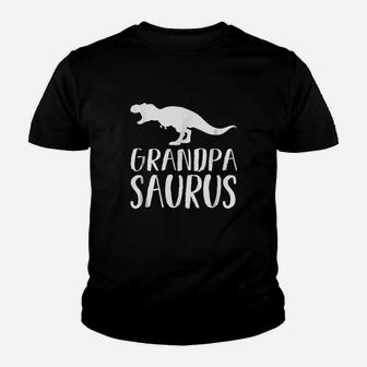 Grandpasaurus Dinosaur Fathers Day Dad Gift Kid T-Shirt - Seseable