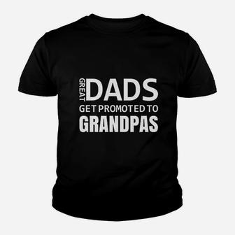 Great Dads Get Promoted To Grandpas Baby Kid T-Shirt - Seseable