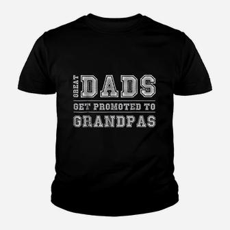 Great Dads Get Promoted To Grandpas Fathers Day Kid T-Shirt - Seseable