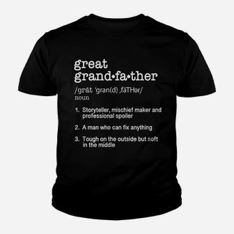 Great Grandfather Definition, dad birthday gifts Kid T-Shirt - Seseable