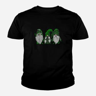Green Sweater Gnome St Patrick's Day Irish Gnome Kid T-Shirt - Seseable