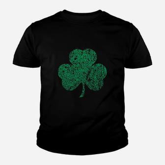 Green Three Leaf Clover St Patrick's Day Juniors Kid T-Shirt - Seseable