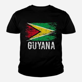 Guyanese Flag Pride Vintage Guyanese Root Gift Kid T-Shirt - Seseable