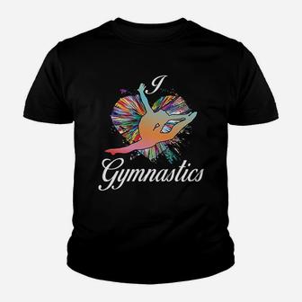 Gymnastics Makes Life Better I Love Gymnastics Design Kid T-Shirt - Seseable
