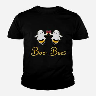 Halloween Boo Bees Ghost Matching Couples Family Funny Gift Kid T-Shirt - Seseable