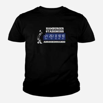 Hamburger Stadionuhr Abrisskommando Kinder T-Shirt - Seseable
