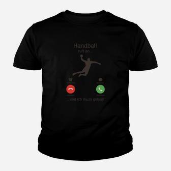 Handball-Kinder Tshirt mit Torwart-Motiv, Lustiger Spruch für Fans - Seseable