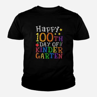 Happy 100th Day Of Kindergarten Teacher Child Kid T-Shirt - Seseable