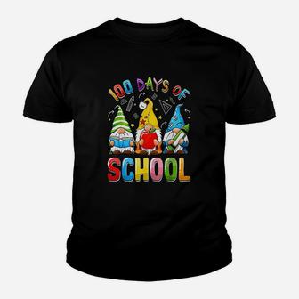 Happy 100th Day Of School Three Gnomes Virtual Teachers Kids Kid T-Shirt - Seseable