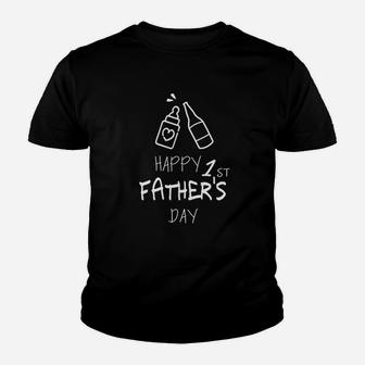 Happy 1st Fathers Day Love, dad birthday gifts Kid T-Shirt - Seseable