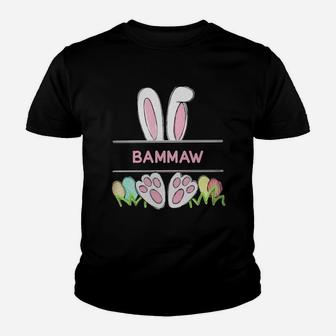 Happy Easter Bunny Bammaw Cute Family Gift For Women Kid T-Shirt - Seseable