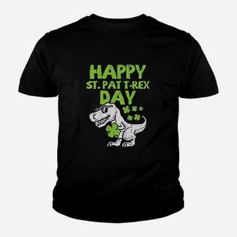 Happy St Pat Trex Day Dino St Patricks Day Toddler Boys Gift Youth T-shirt - Seseable
