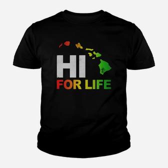 Hawaii Hi For Life Shirt Funny Vintage Irie Rasta Tee Kid T-Shirt - Seseable