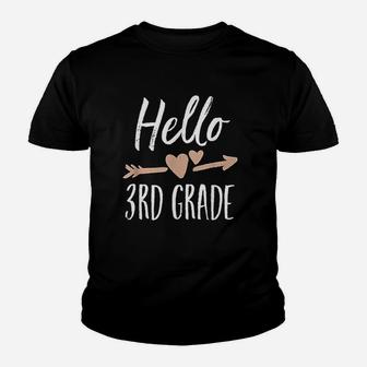 Hello 3rd Grade Back To School First Day Teacher Student Kid T-Shirt - Seseable