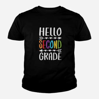 Hello Second Grade 2nd Grade Teacher Student Gift Kid T-Shirt - Seseable