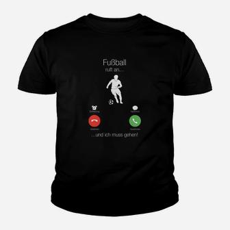 Herren Kinder Tshirt Fußball-Notruf, Witziges Design für Fußballfans - Seseable