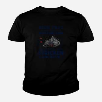 Herren Kinder Tshirt mit Bergmotiv, Inspirierende Worte – Schwarz - Seseable