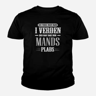 Herren-Kinder Tshirt mit dänischem Schriftzug Ingen Mand i Verden, Männer Platz - Seseable
