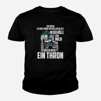 Herren Kinder Tshirt mit Thron-Motiv, Cooler Spruch für Fans - Seseable