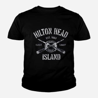 Hilton Head Island Vintage Nautical Boating Kid T-Shirt - Seseable