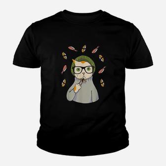 Hipster Cat Funny Japanese Sushi Cats Kitty Lovers Gift Kid T-Shirt - Seseable
