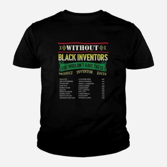 History Of Black Inventors Black History Month Kid T-Shirt - Seseable