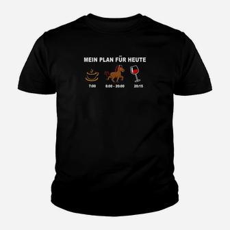 Humorvolles Herren Kinder Tshirt mit Tagesplan, Haustier & Entspannung Motiv - Seseable