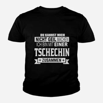 Humorvolles Partnerschafts-Kinder Tshirt, Beziehung mit Tschechin Motiv - Seseable