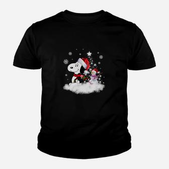 Hunde-Lustiger Schnee-Weihnachtss- Kinder T-Shirt - Seseable