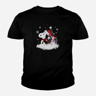 Hunde-Lustiger Schnee-Weihnachtss- Kinder T-Shirt - Seseable