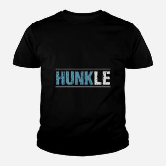 Hunkle Funny Family Favorite Uncle Niece Or Nephew Love Art Kid T-Shirt - Seseable