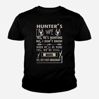 Hunters Wife T Shirt Hunting Shirt Kid T-Shirt - Seseable