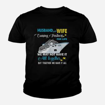 Husband And Wife Cruising Partners For Life Kid T-Shirt - Seseable