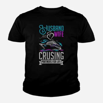 Husband And Wife Shirt Cruising Shirt Partner For Life Youth T-shirt - Seseable