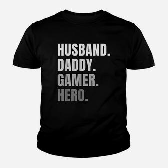 Husband Dad Father Gamer Gaming Kid T-Shirt - Seseable