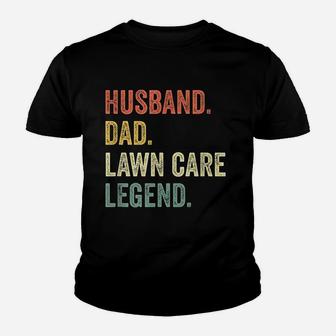 Husband Dad Lawn Care Legend Kid T-Shirt - Seseable