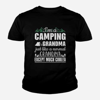 I Am A Camping Grandma Just Like Normal But Cooler Youth T-shirt - Seseable