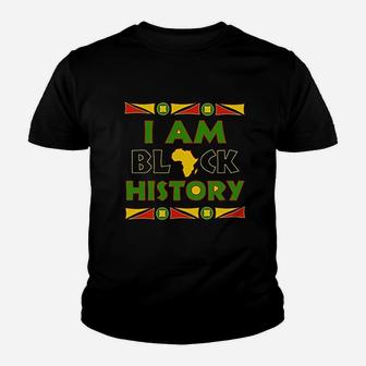 I Am Black History Hoodie Africa Pride Black History Month Kid T-Shirt - Seseable