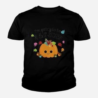 I Am Going To Be A Big Sister Cute Halloween Pumpkin Kid T-Shirt - Seseable