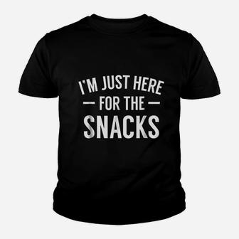 I Am Just Here For The Snacks Funny Food Cook Humor Kid T-Shirt | Seseable FR