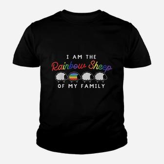 I Am Rainbow Sheep Of My Family Lgbt Gay Lesbian Pride Kid T-Shirt - Seseable
